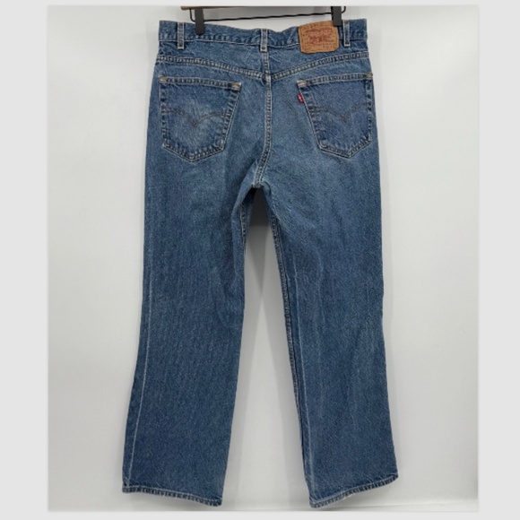 Levis 517 Jeans Men 36x31 Blue Bootcut Denim Medium Wash Mid Rise Cowboy Ranch - Picture 5 of 16